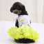 Cute Lace Princess Dog Tutu With Bow - Red, Yellow, Green