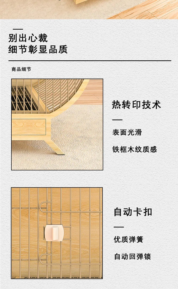 Popular luxury dog cage, small and medium-sized Shiba Inu Corgi creative modeling dog house dog cabinet, indoor kennel with toi