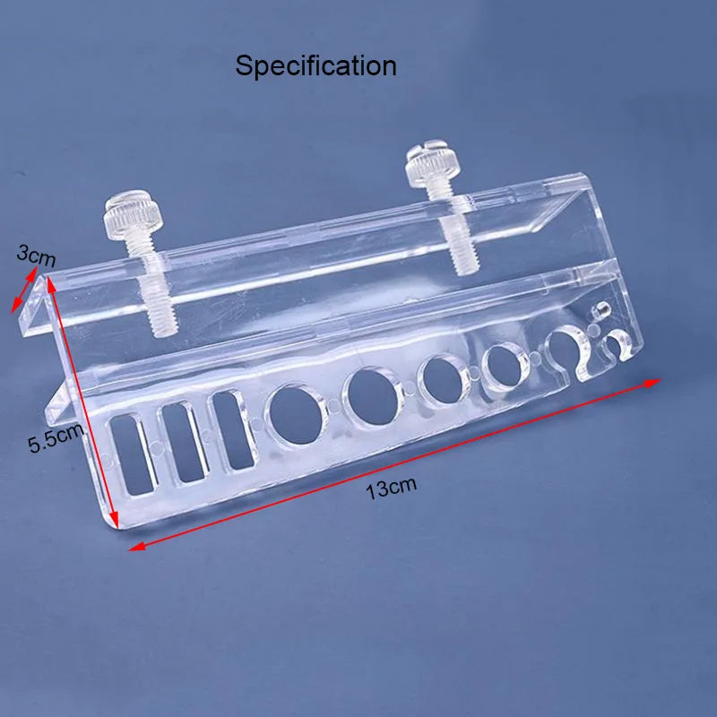 Transparent New Acrylic Aquarium Bracket Holder for Scissor Tweezers Shovel Kit Aquarium Maintenance Tools