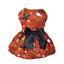 Halloween Dog Dress Pumpkin Pattern Bowknot Funny Skirt Chihuahua Bichon Dog Dresses Festival Puppy Costume Pet Cat Dog Clothes