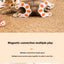 Organ cat scratch board foldable cat toy with bell for self fun and relaxation, cat scratch resistant corrugated paper, scratch