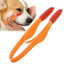 Dog Eye Comb Silicone Brush Head Pet Comb For Tear Stains With Anti-Slip Handle Durable Dog Eye Booger Remover Soft for Pets