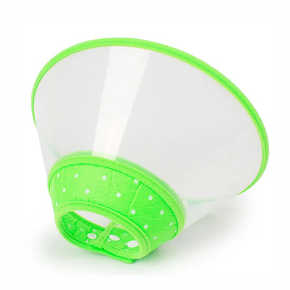 Pet Recovery Dog Cones Cat Cones After Surgery Adjustable Breathable Dog Cone Collar Soft Plastic Puppy Elizabethan E-Collar