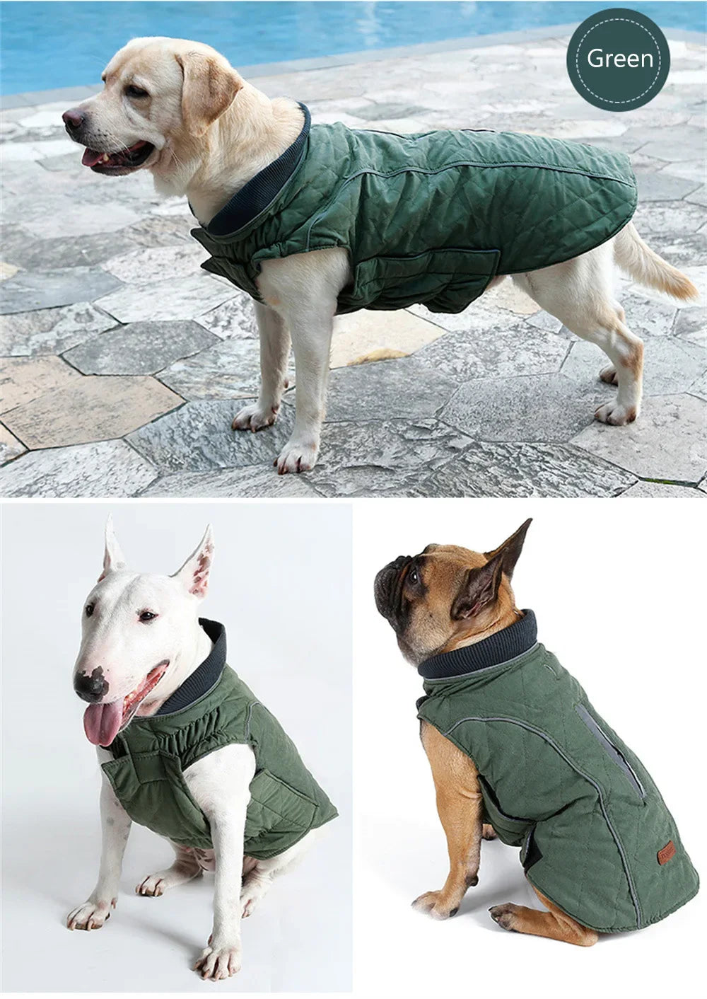 Retro Style French Bulldog Pet Coat Jacket Winter Warm Big Dog Clothes for Medium Large Dogs Pug Bull Terrier mascotas Clothing