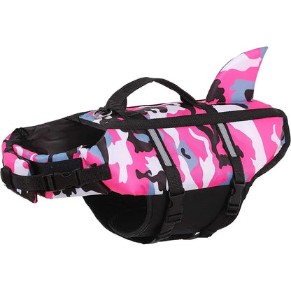 Dog Life Jacket Lightweight Adjustable High Visibility Dog Life Vest for Swimming High Flotation Reflective Life Jacket for Dogs