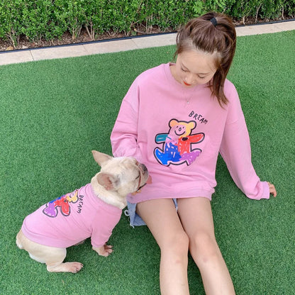 The New Dog Costume  Dog Clothes for Small Dogs Parent-child Wear Spring and Autumn Pure Cotton Three Colors Seven Sizes