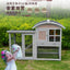 Rabbit Cage Extra Large Small Rabbit Cage Pet Rabbit Housing Outdoor Household Solid Wood Double decker Villa Breeding Cage