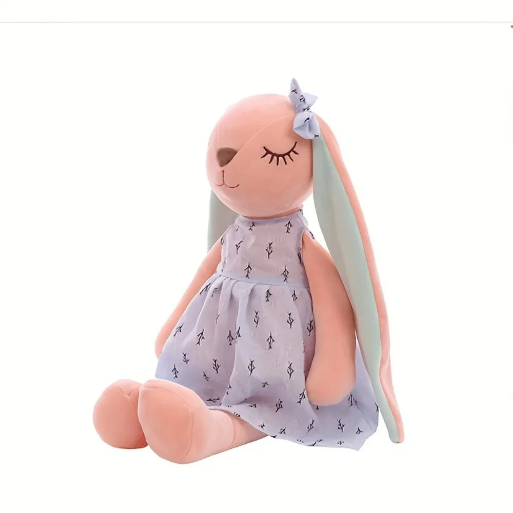 Adorable Stuffed Bunny Toy, Soft Plush Cat Toy, Huggable Cute Rabbit Toy, Pet Supplies