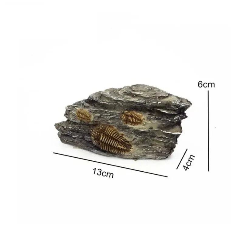 Aquarium Decorations Resin Fossil Artificial Fish Tank Ornament Shrimps Small Fish Reptile Aquarium Shelter Landscape Decor New