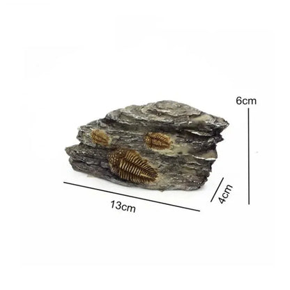 Aquarium Decorations Resin Fossil Artificial Fish Tank Ornament Shrimps Small Fish Reptile Aquarium Shelter Landscape Decor New