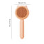 Cat Brush For Shedding Self-Cleaning Slicker Pets Grooming Tool With Release Button Shedding And Dematting Undercoat Rake Comb
