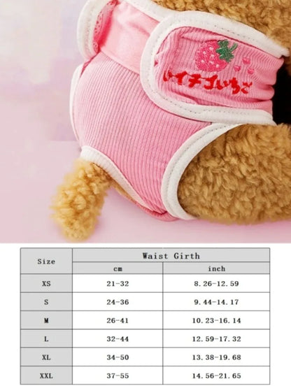 Washable Dog Diapers Pet Physiological Pant Puppy Women's Shorts Underwear Female Dog Diaper Panties Pet Cat Dog Clothes 2024