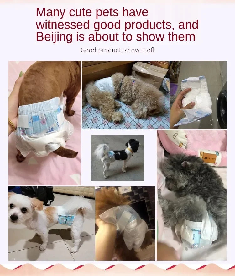 Pet Diapers, Puppies' Menstrual Diapers, Male Dogs, Female Dogs, Physiological Pants
