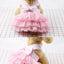 Dog Clothing Cat Clothing Pet Supplies Striped Suspender Mesh Skirt Dress Small and Medium-sized Dog Clothes for Pets