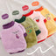 Pet Dog Clothes Warm Fleece Cute Fruit Print Coat Small Medium Cat Shirt Jacket Autumn Puppy Sweater Hoodie Chihuahua Yorkies
