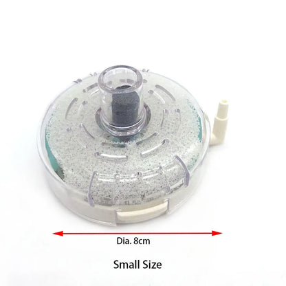 Round Aquarium Fish Tank Filter Transparent Biochemical Sponge Filter Aquarium Water biological Filter Submersible Water Pump