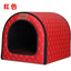 Kennel Winter Warm Waterproof Removable Washable Closed House Kennel Villa Small Dog Corgi Law 11 Pet Nest