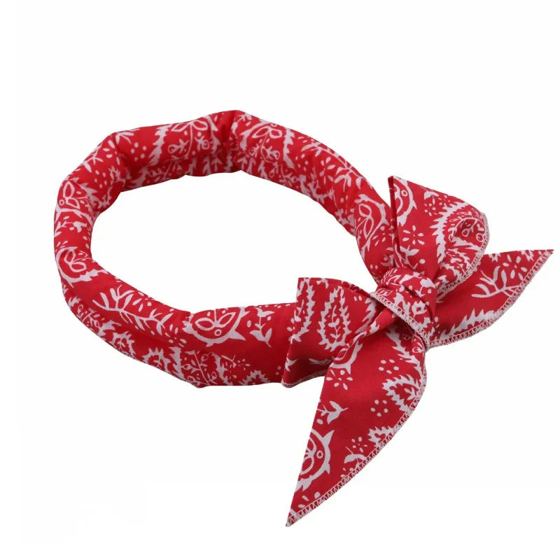 Cute Print Summer Dog Cooling Collar Pet Dog Ice Scarf Pet Cool Bandana Adjustable Pet Outdoor Prevent Heatstrok Dog Accessories
