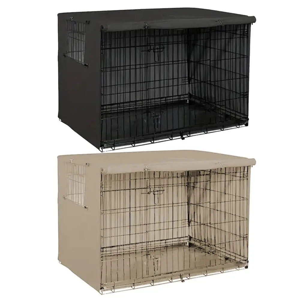 Oxford cloth Dog Kennel Cover Waterproof Windproof Pet Crate Protective Dog Kennel Cover Universal Fit For Indoor Outdoor Crates