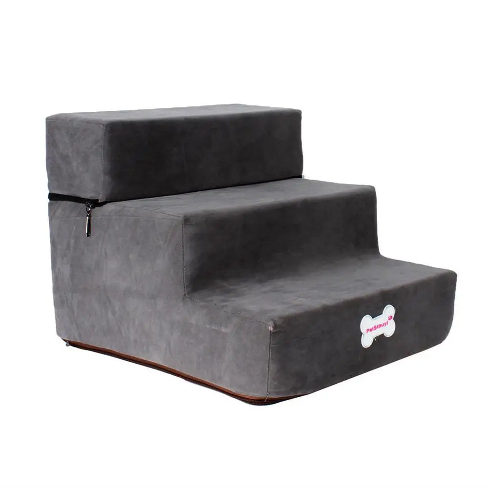 Pet Stairs 3 Steps Stairs for Small Dog Cat Pet Anti-slip Removable Dogs Bed Stairs Extra Wide Non-Slip Steps Pet Supplies
