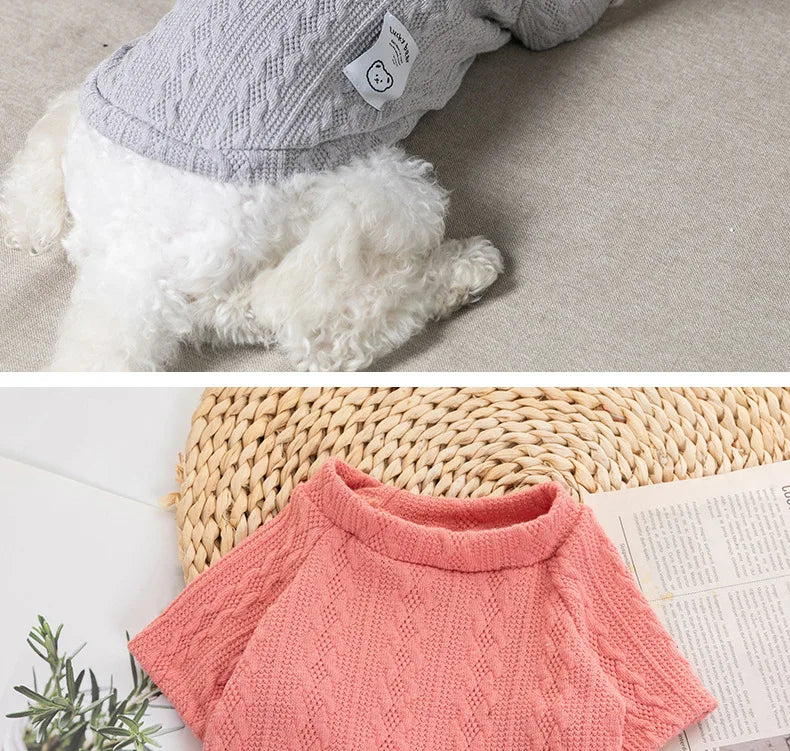 Winter Dog Sweaters For Small Dogs Sweater For Cat Chihuahua Clothing Bulldog French Sweater Pet Puppy Clothing York Cat Jumper