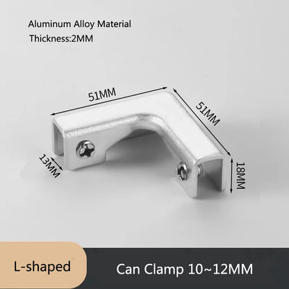 Glass Clamp Combination Fixing Clip for Showcase Fish Tank Cabinet Garden Fence Ceramic Tile Splicing DIY Panel Reinforced Clip