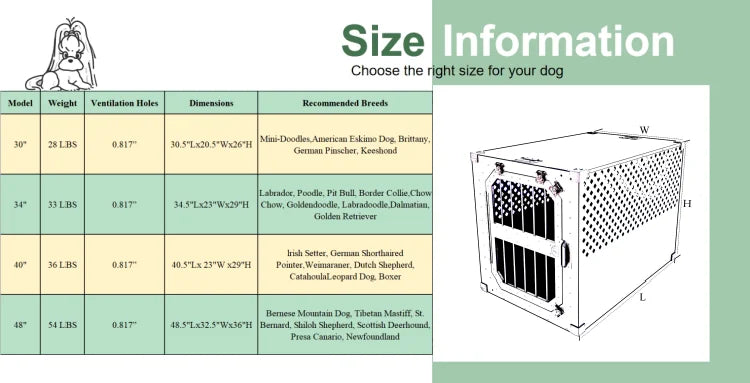 Dog Kennels Customized Size Raised Luxury Aluminum