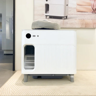 Wholesale New WIFI App Control 4th Generation Smart Cat Toilet Fully Enclosed Automatic Cat Litter Box