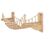 1M Cat Wooden Bridge Climbing Wall Mounted Rope Sisal Cat Rope Ladder Walking Indoor Pet Furniture for Kitten Playing and Rest
