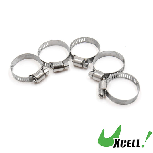 UXCELL 5pcs Adjustable 18-32mm Range Hose Clamps for Aquarium Stainless Tube Holder Clip Flow Clamp Fish Tank Tools Accessories