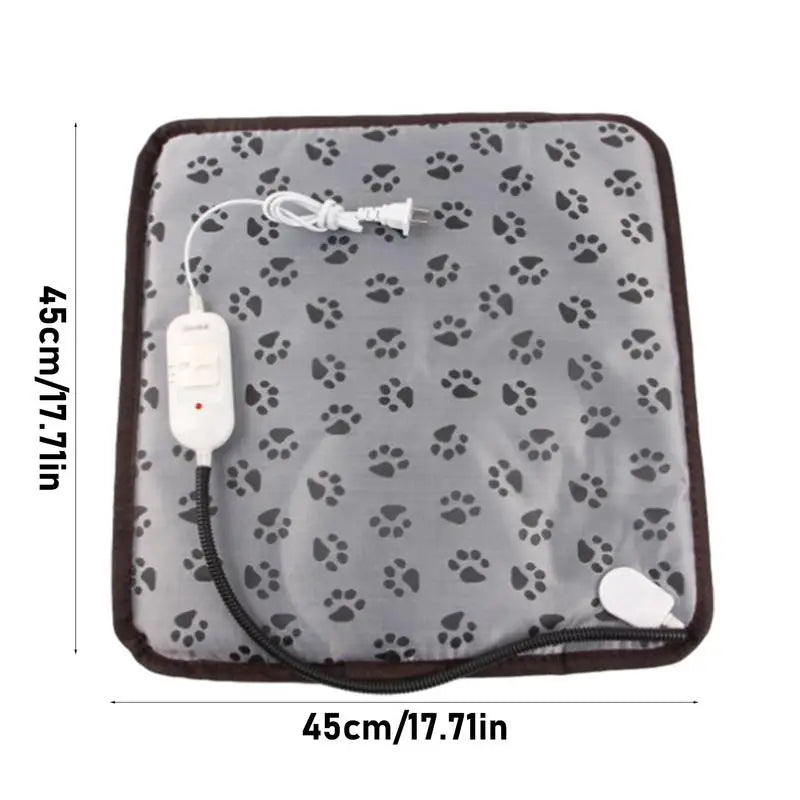 Cat Heating Pad Auto Shut Off Cat Bed Dog Heat Mat Heating Pad Waterproof Thermostat Electric Heated Mat Electric Pet Heated Bed