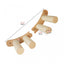 Cat Climbing Shelf Wall Mounted Hammock 1m Bridge With Sisal Scratching Post For Cats Tree Tower Platform Jumping Pet Furniture