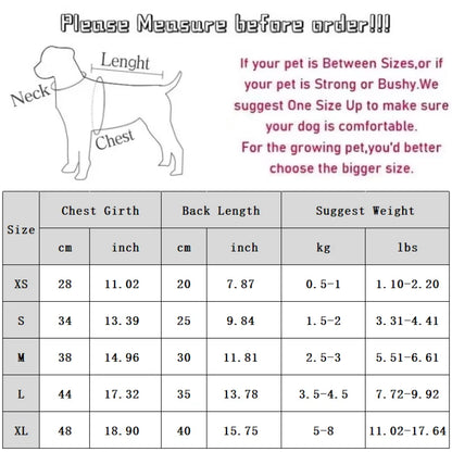 Waterproof Dog Warm Jacket Bear Print Winter Dog Coat Cotton Four Legged Dog Clothes Chihuahua Poodle Bichon Puppy Accessories