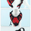 Pet dog chest back anti impact reflective vest style chest back large medium cat dog chest back traction rope set dog harness