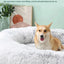 Plush Pet Bed with Pillow Quilt Winter Warm Large Foam Pad Pet Sleeping Pad Sofa Bed Removable and Washable Pet Kennel