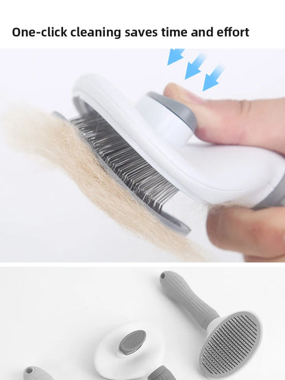 Pet Brush Cat/dog Comb Cleaning Pet Hair Remover Brush For Dogs Cats Grooming Tools Pets Dematting Comb