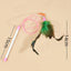 Cat Toy Cat Teaser Sticks Pussy Cat Stick Soft Stick Feather Style Bite Resistant Mutual Cat Toy Color Stick Pussy Cat Stick