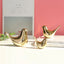 Gold Ceramic Bird Figurines Home Decoration Accessories Golden Bird Figures Fashion Wedding Ornaments Room Decor