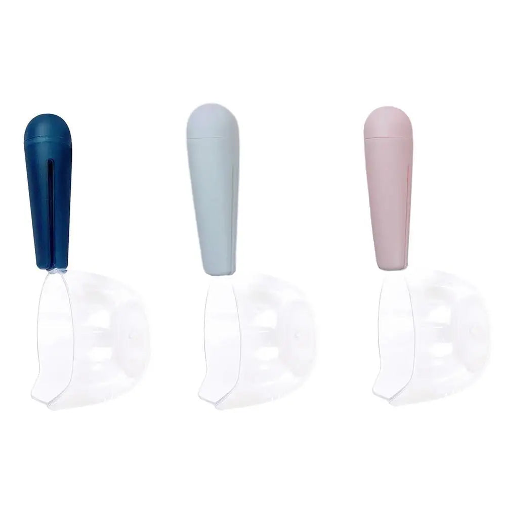 Dog Food Scoop Cat-Ear Shape Food Scoopers Kitten Food Measuring Cups Clear Convenient Scoops Bag Sealing Clip for Dry Dogs