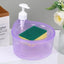 Kitchen Integrated Dishwashing Liquid Dish Towel Storage Press Box Soap Box Dishwashing Pot Soap Dispenser Storage Neat