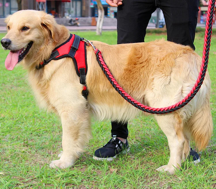130cm Strong Nylon Dog Leash, Durable Braid Lead Rope for Small Medium Large Dogs Training Walking Pet Accessories