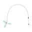 Uxcell Handheld Cat Teaser with Bell Fluffy Plume Teasing Sticks Flexible Fishing Rod Toy Indoor Scratching Pet Supplies