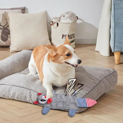 Stuffless Squeaky Dog Toys Interactive Plush Puppy Chew Toys With Squeakers Crinkle Interactive Toy No Stuffing With Squeakers