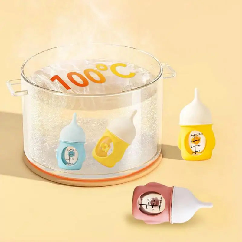 Pet Nursing Bottle Nursing Kitten Feeder Anti-Choking Silicone Feeding Nipple Small Animals Feeder with Visual Scale for Guinea