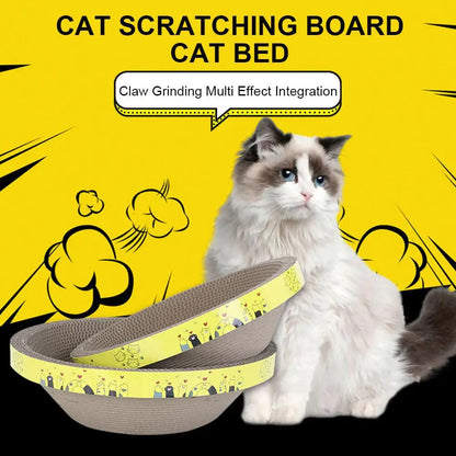 Bowl-shaped Crumb-free Corrugated Paper Cat Scratching Board And Cat Bed Wear-resistant Environmentally Friendly And Safe Claw