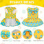 Luxury Bowknot Dog Dress for Small Dogs Summer Yorkie Chihuahua Girl Puppy Dog Clothes Princess Harness Dress and Leash Set