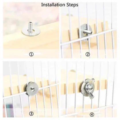1pc Functional Wooden Hamster House Desk Platform Pet Stand Toy Station Board Pet Products Hamster Cage Golden Bear Toy Supplies