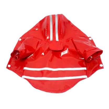 Dog Raincoat Waterproof Puppy Rain Jacket Outdoor Reflective Doggy Raincoat for Small Dogs Cats Pug Poncho Rainwear Pet Clothing