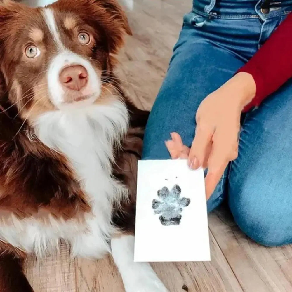 Paw Print Ink Pads DIY Keepsake Pawprint Maker Clean Touch Baby Foot Printing Kit Handprint Ink Pad Dog Nose Print Kit
