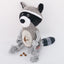 Dog Plush Toy Spot Plush Stuffed Raccoon Pet Toy With Food Leakage Function Interactive Sounding Dog Toy Fleece Squeak Toys